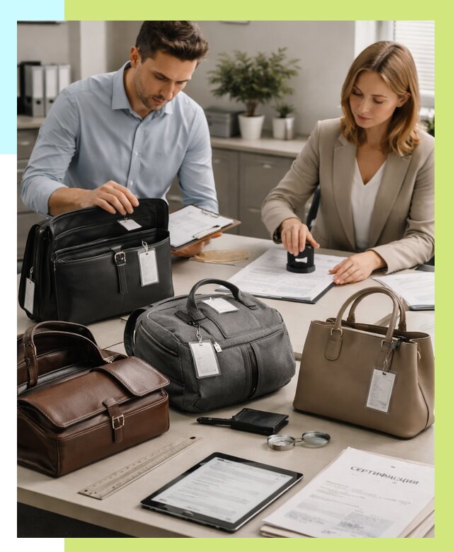 Сертификация сумок в Новосибирске от 7625 руб. | Алешин-Нвс