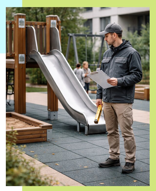 Сертификация детских площадок в Новосибирске от 25415 р. | Алешин-Нвс