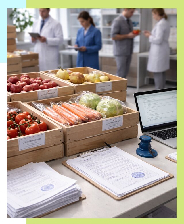 Сертификация овощей и фруктов в Новосибирске от 8641 р. | Алешин-Нвс