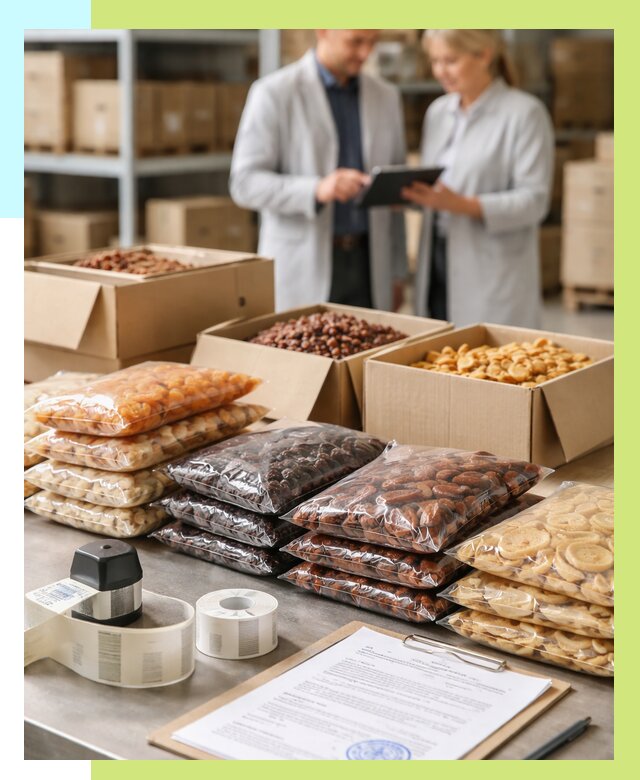 Сертификация сухофруктов в Новосибирске от 12199 р. | Алешин-Нвс под ключ