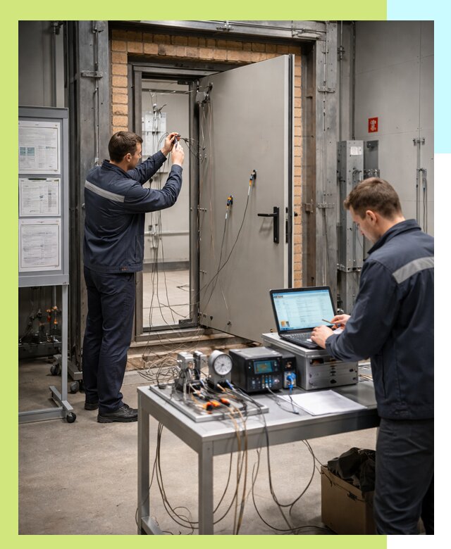 Сертификация противопожарных дверей в Новосибирске по ГОСТ и ТР