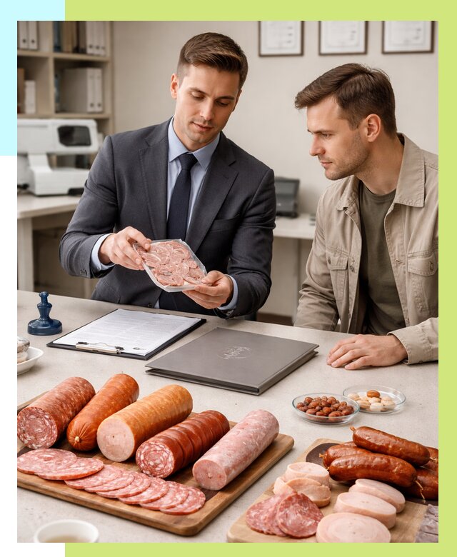 Сертификация колбасных изделий в Новосибирске от 7625 р. | Алешин-Нвс