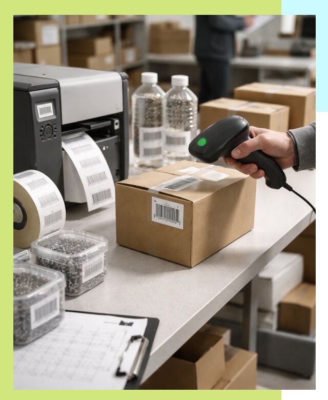 Штрихкодирование продукции и маркировка для продажи в Новосибирске