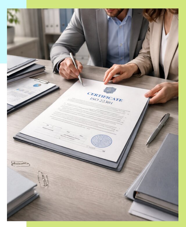 Сертификат ISO 22301 в Новосибирске от 45747 р. | Алешин-Нвс срочно